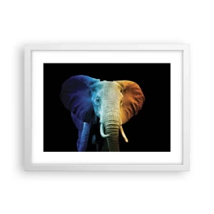 Poster în ramă albă - Excentric, nu ciudat - 40x30 cm