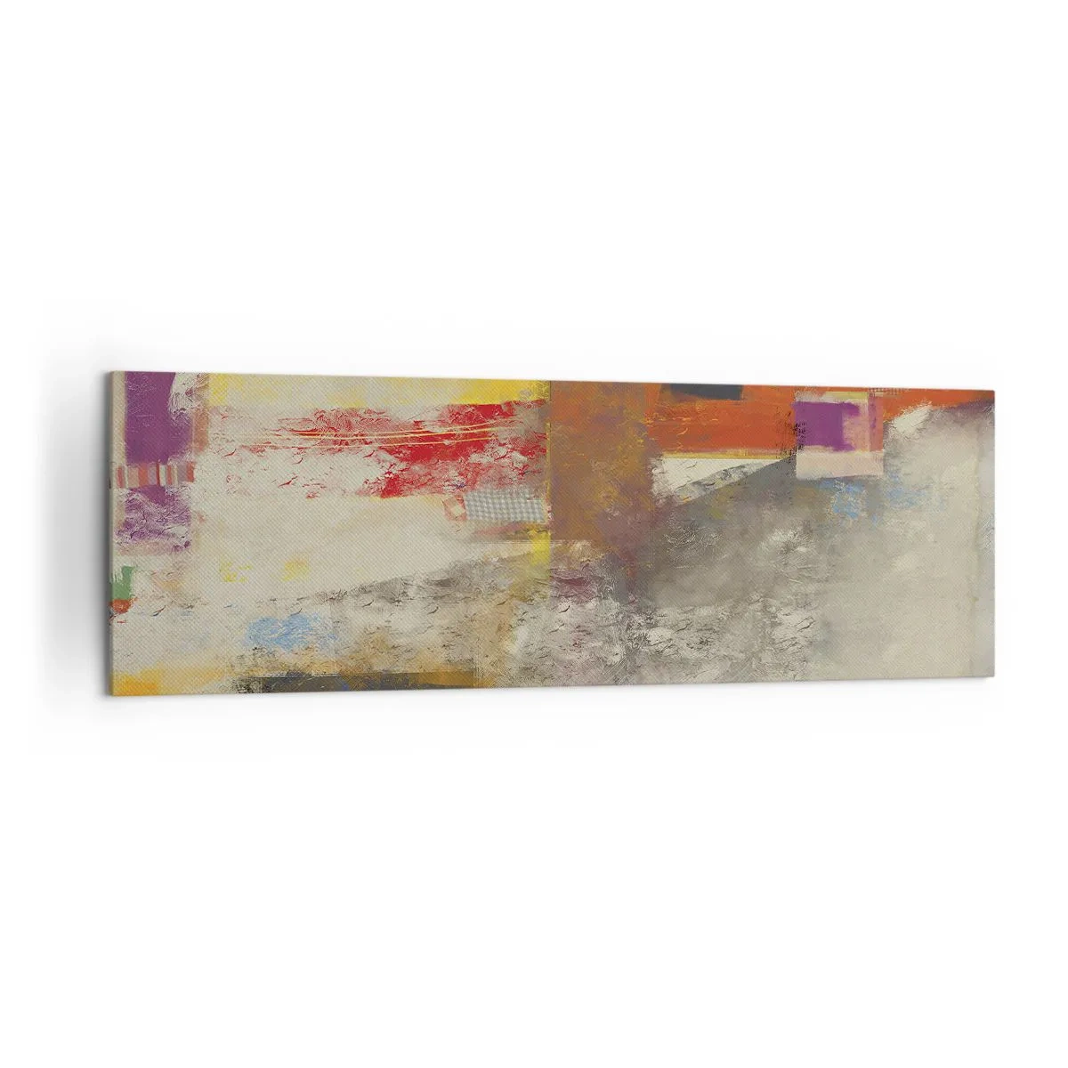 Tablou pe pânză - Geometria culorilor - 160x50 cm