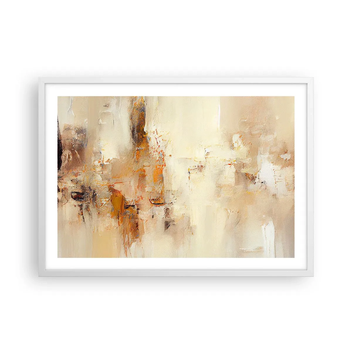 Poster în ramă albă - Sufletul de chihlimbar - 70x50 cm