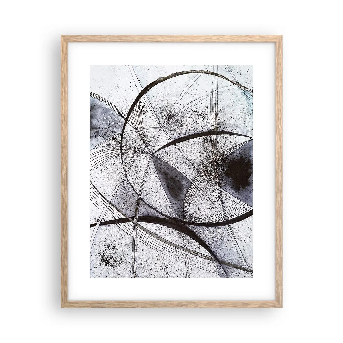 Poster în ramă de stejar deschis - O fantezie futuristă - 40x50 cm