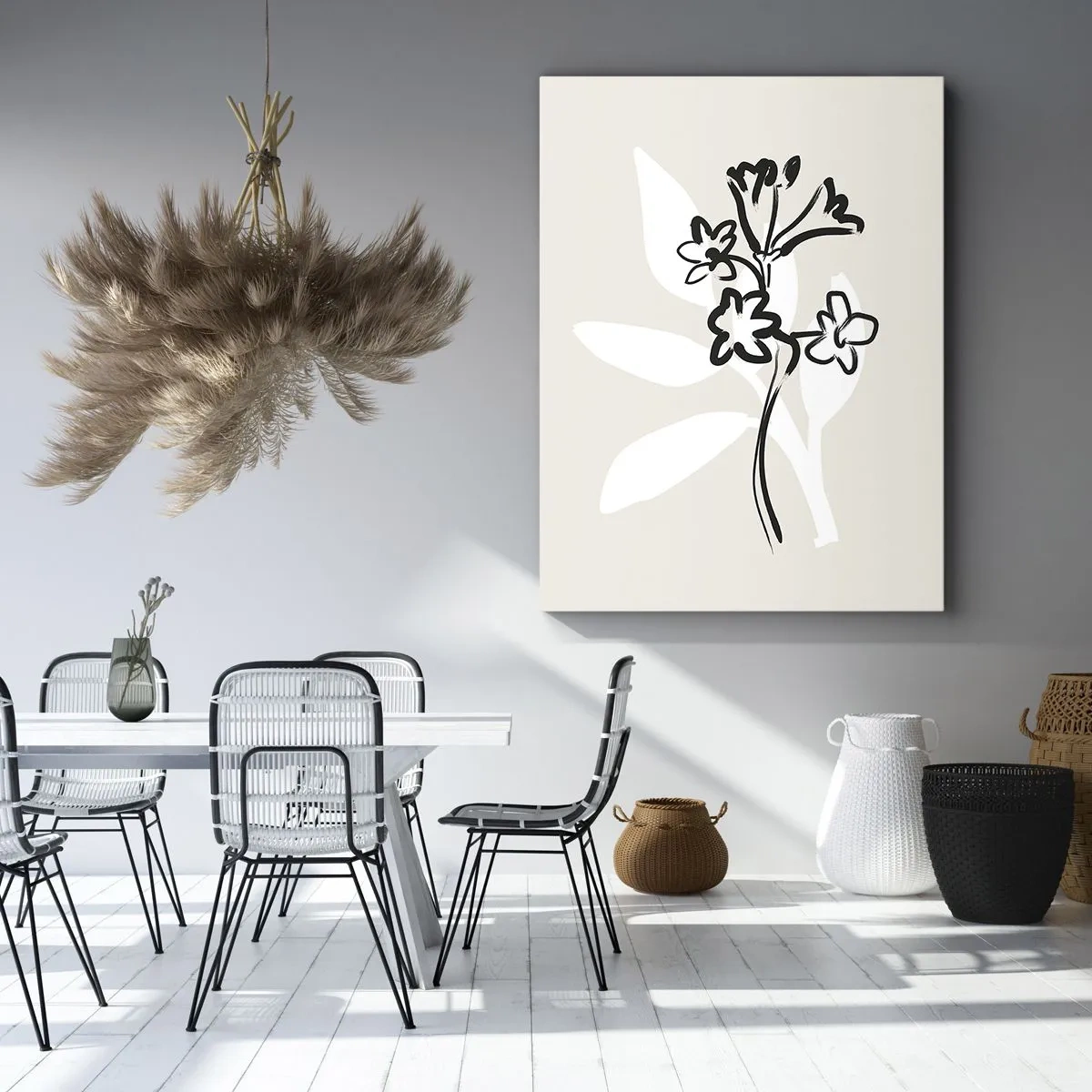 Tablou pe pânză - Schiță pentru ierbar - 50x70 cm