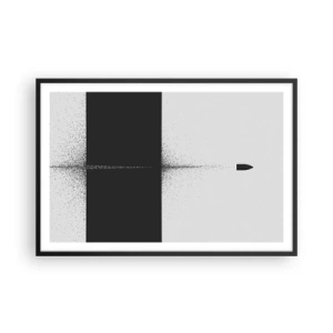 Poster în ramă neagră - Direct la țintă - 91x61 cm