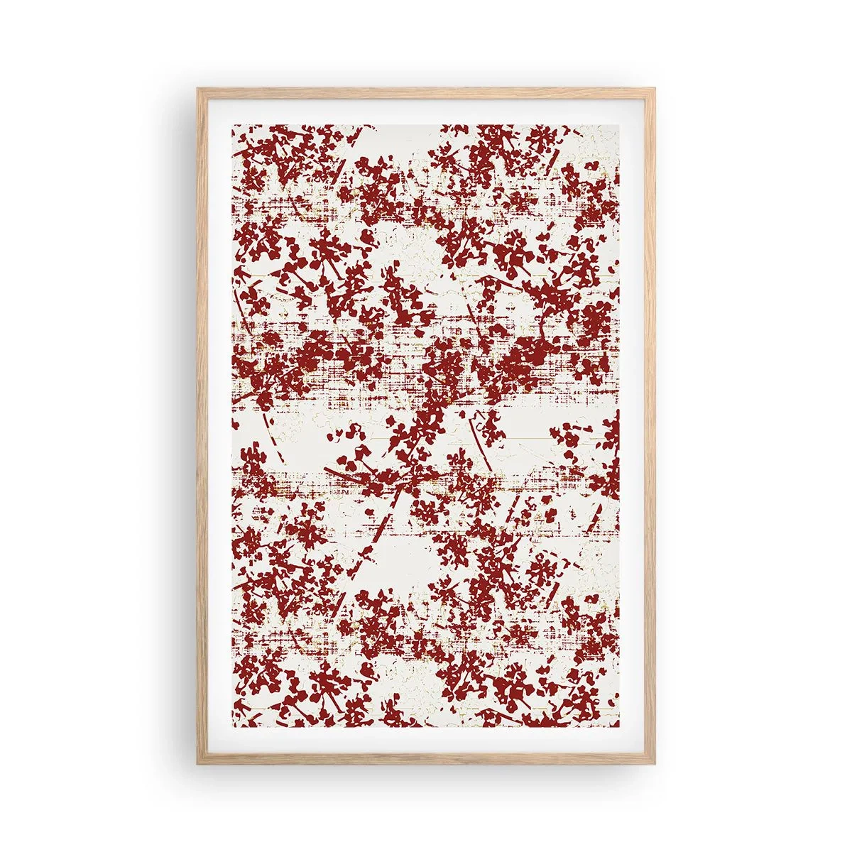 Poster în ramă de stejar deschis - Ca un percal vechi - 61x91 cm