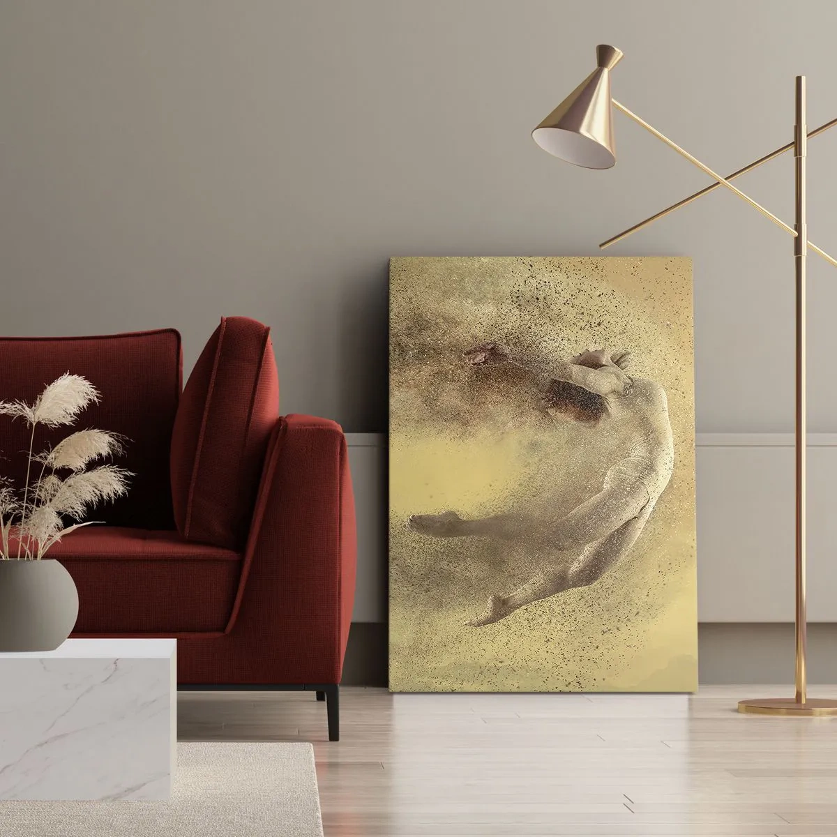 Tablou pe pânză - În exaltare de dans - 45x80 cm