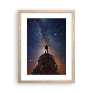 Poster în ramă de stejar deschis - Puterea este cu mine! - 30x40 cm