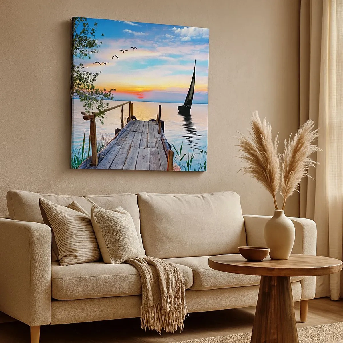 Tablou pe pânză - Bună seara - 30x30 cm