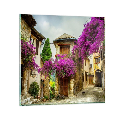 Tablou pe sticlă - Sub un baldachin floral - 30x30 cm