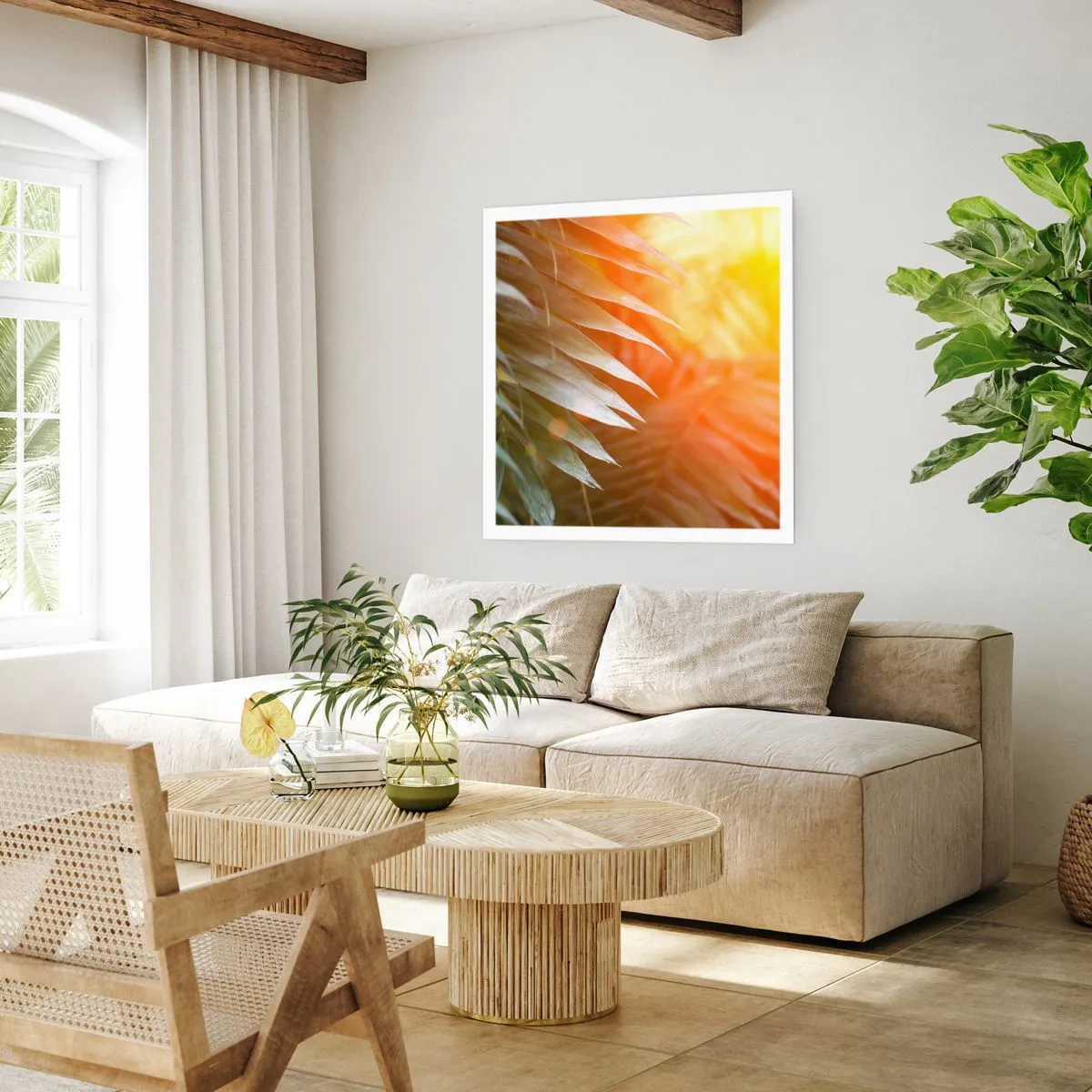 Poster - Dimineață în junglă - 40x40 cm