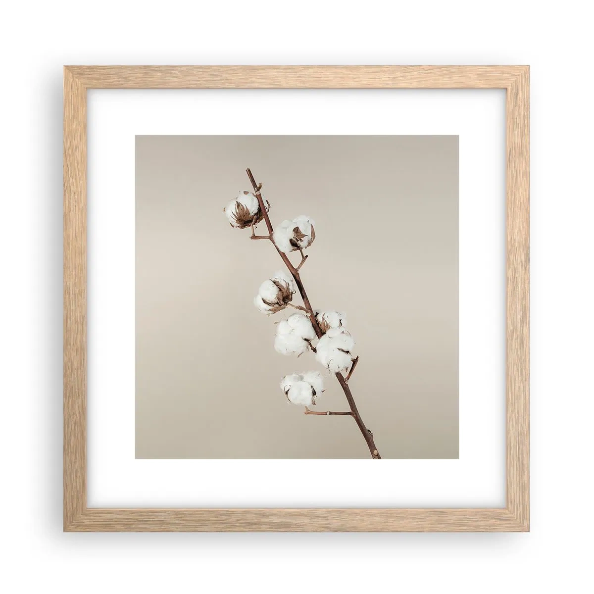 Poster în ramă de stejar deschis - La sursa moliciunii - 30x30 cm