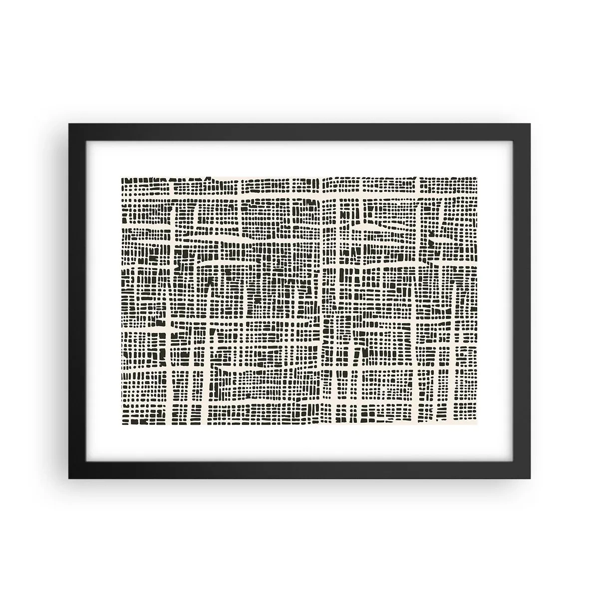 Poster în ramă neagră - O compoziție țesută - 40x30 cm