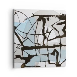 Tablou pe pânză - Cu toate acestea, albastru - 70x70 cm