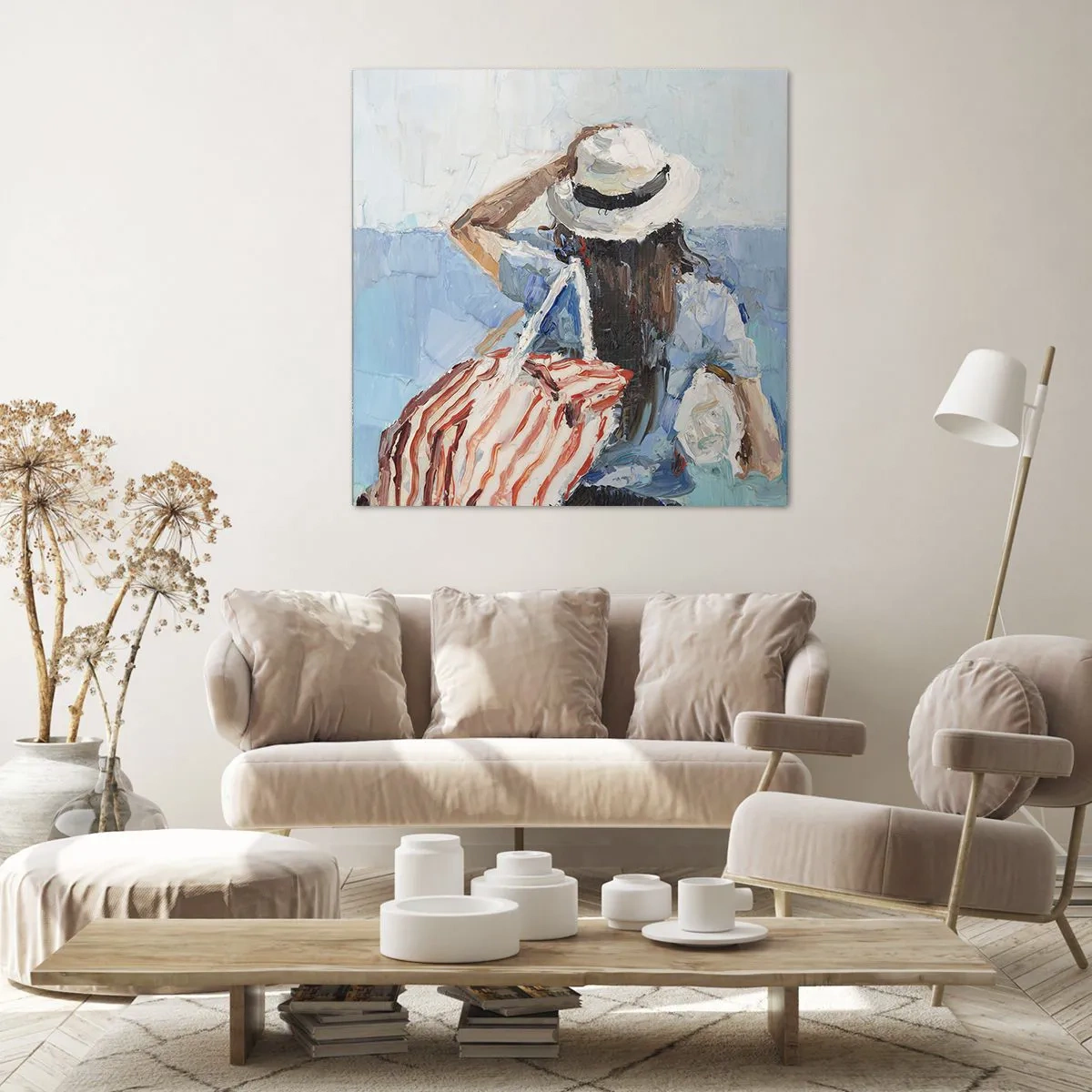 Tablou pe pânză - Bine ați venit în concediu - 60x60 cm