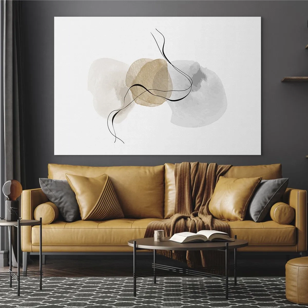 Tablou pe sticlă - Mărgele de aer - 120x80 cm