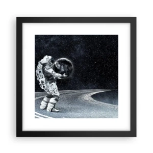 Poster în ramă neagră - Pe Calea Lactee - 30x30 cm