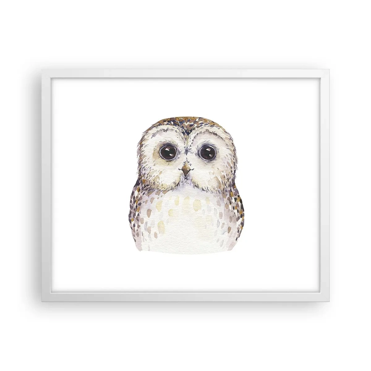 Poster în ramă albă - Uită-te în ochii mei - 50x40 cm