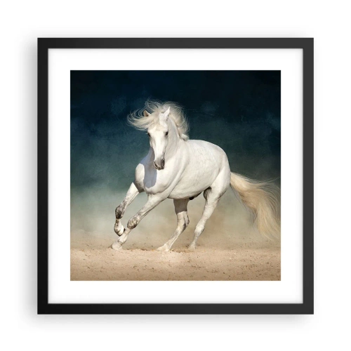 Poster în ramă neagră - Libertate în stare pură - 40x40 cm