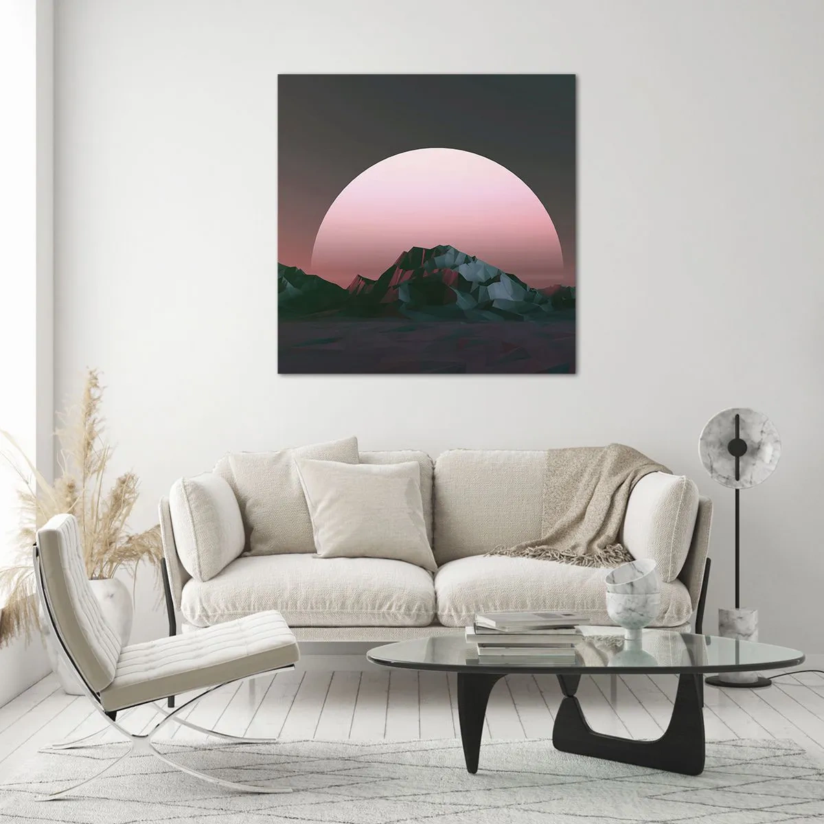 Tablou pe sticlă - Într-o galaxie învecinată - 60x60 cm