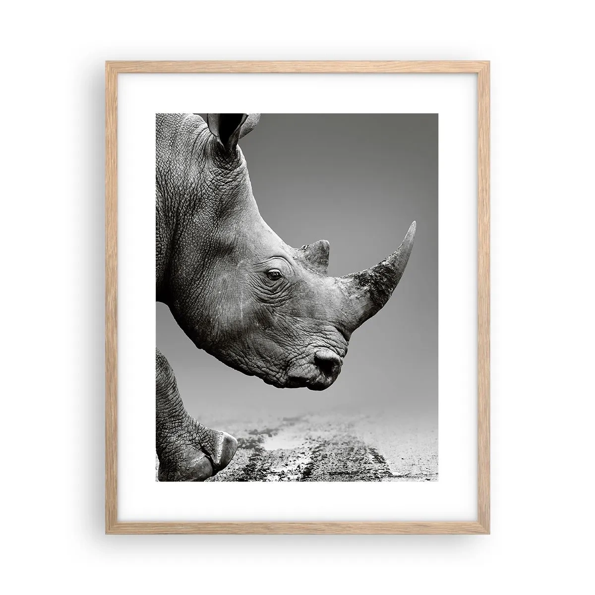 Poster în ramă de stejar deschis - O forță de neoprit - 40x50 cm