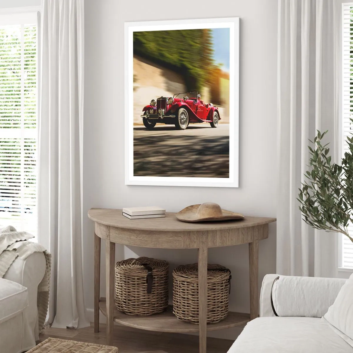 Poster în ramă albă - Mai frumoasă decât Nike din Samothrace - 50x70 cm