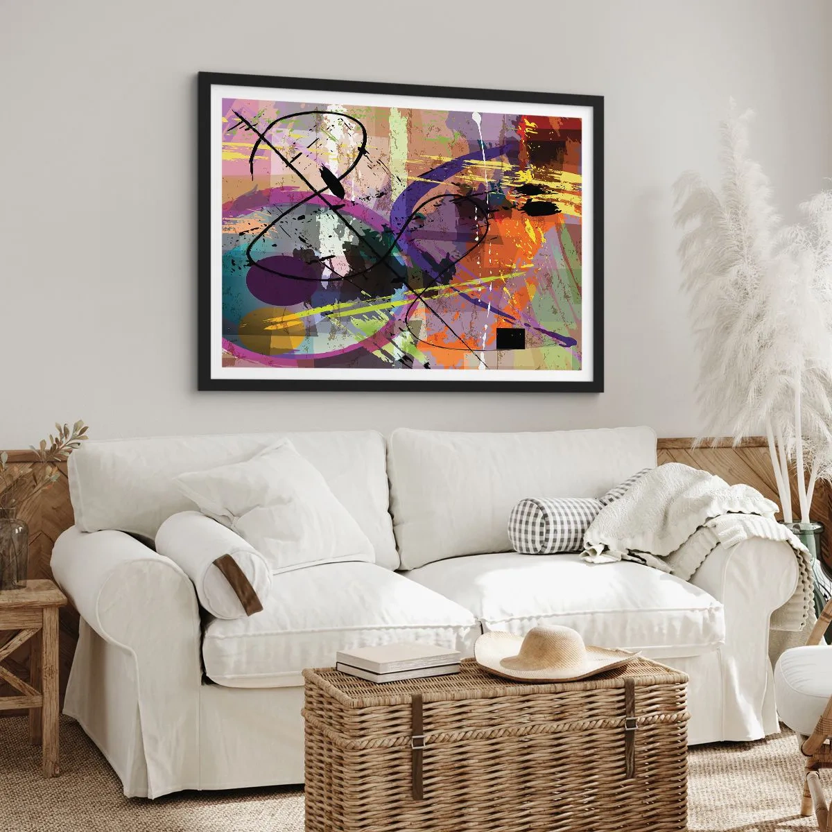 Poster în ramă neagră - Poate fi drept sau de jur împrejur - 40x30 cm