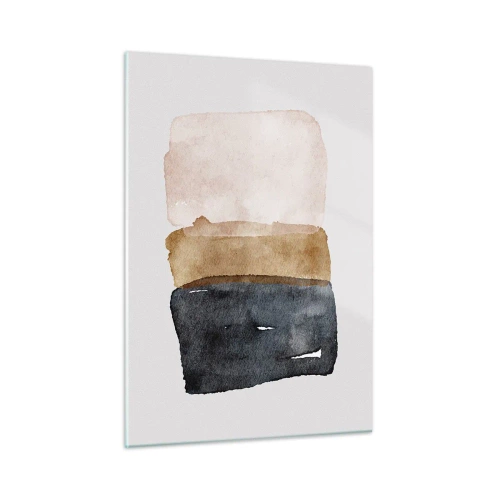 Tablou pe sticlă - Compoziția culorilor pământului - 50x70 cm