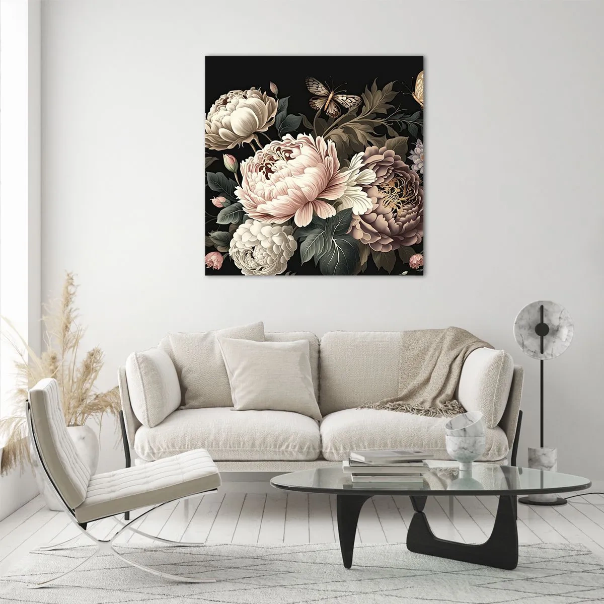 Tablou pe sticlă - În stil baroc - 30x30 cm
