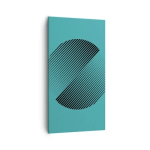 Tablou pe pânză - Cercul - o variație geometrică - 55x100 cm