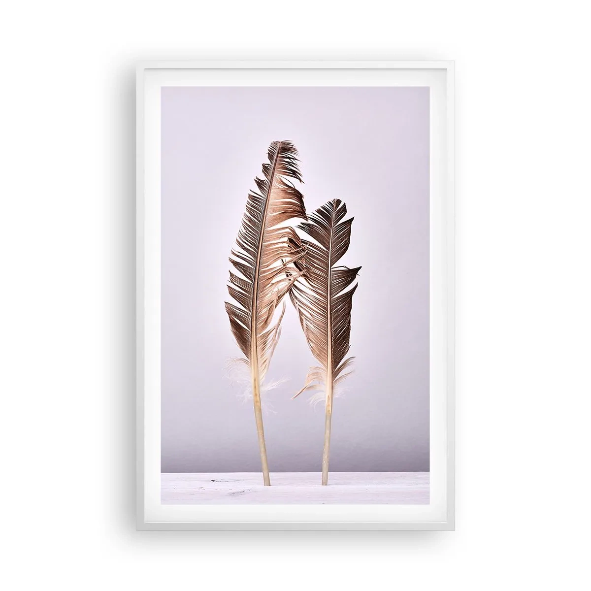 Poster în ramă albă - Împotriva neantului - 61x91 cm