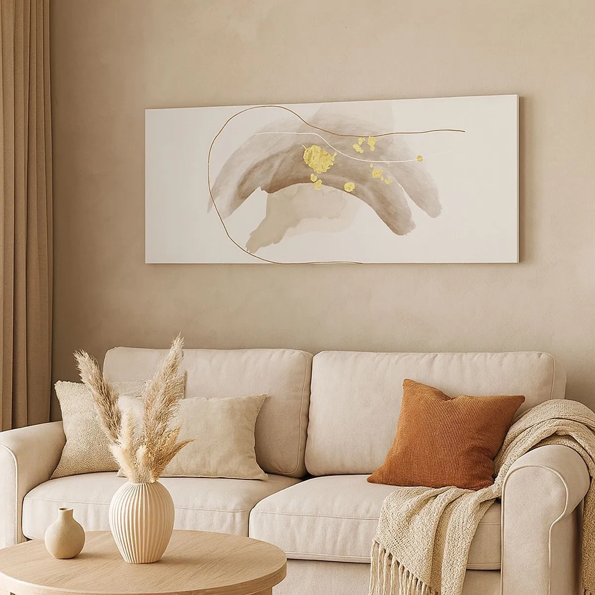 Tablou pe pânză - Întâlnite în spațiu - 100x40 cm