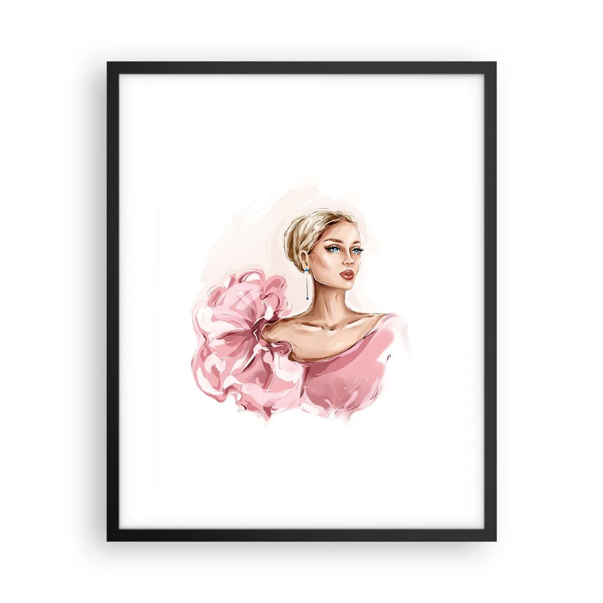 Poster în ramă neagră - Așa cum a fost pictată... - 40x50 cm