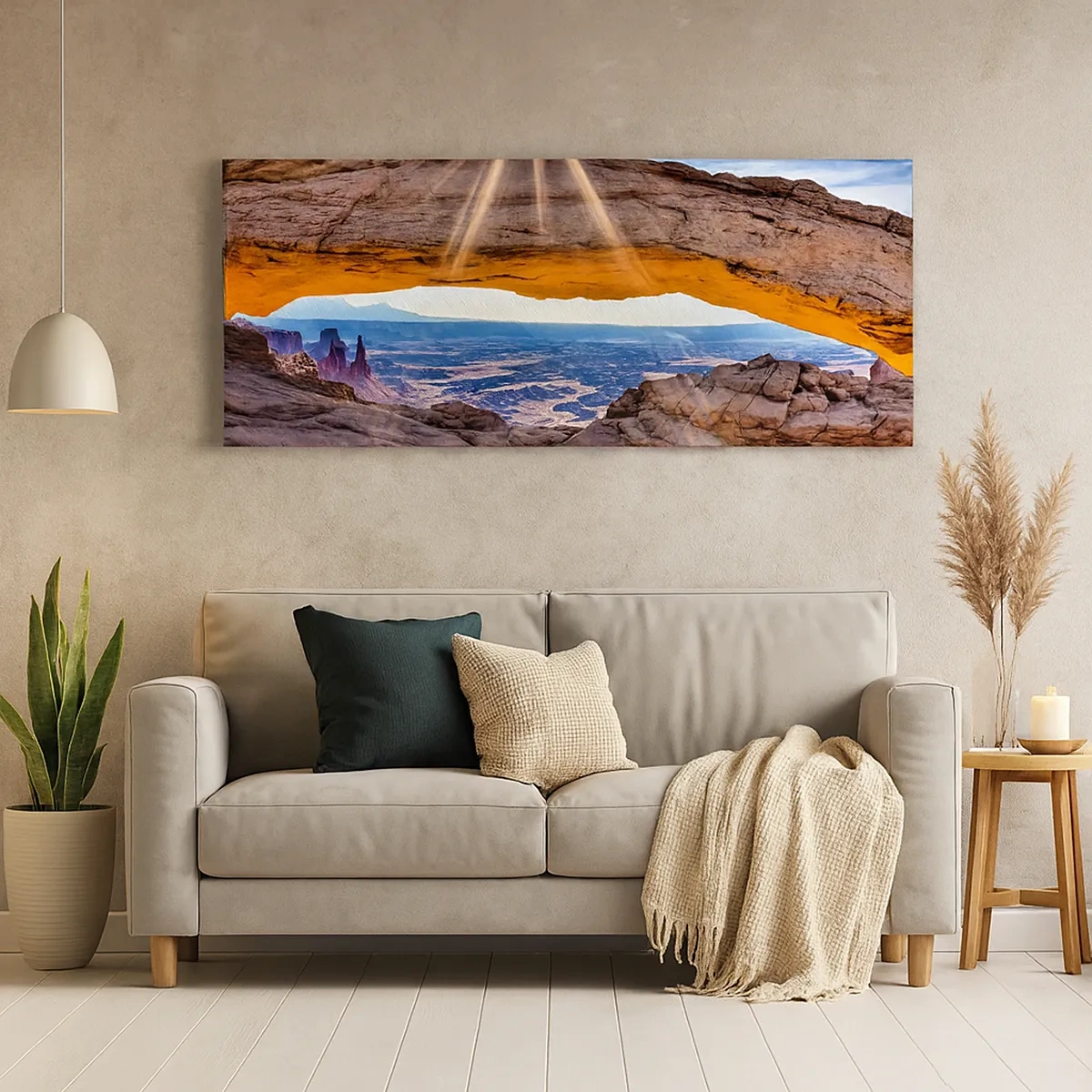 Tablou pe pânză - Prin poarta de piatră - 30x30 cm