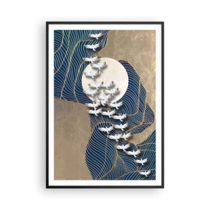 Poster în ramă neagră - Libertate, rătăcire, comunitate - 70x100 cm