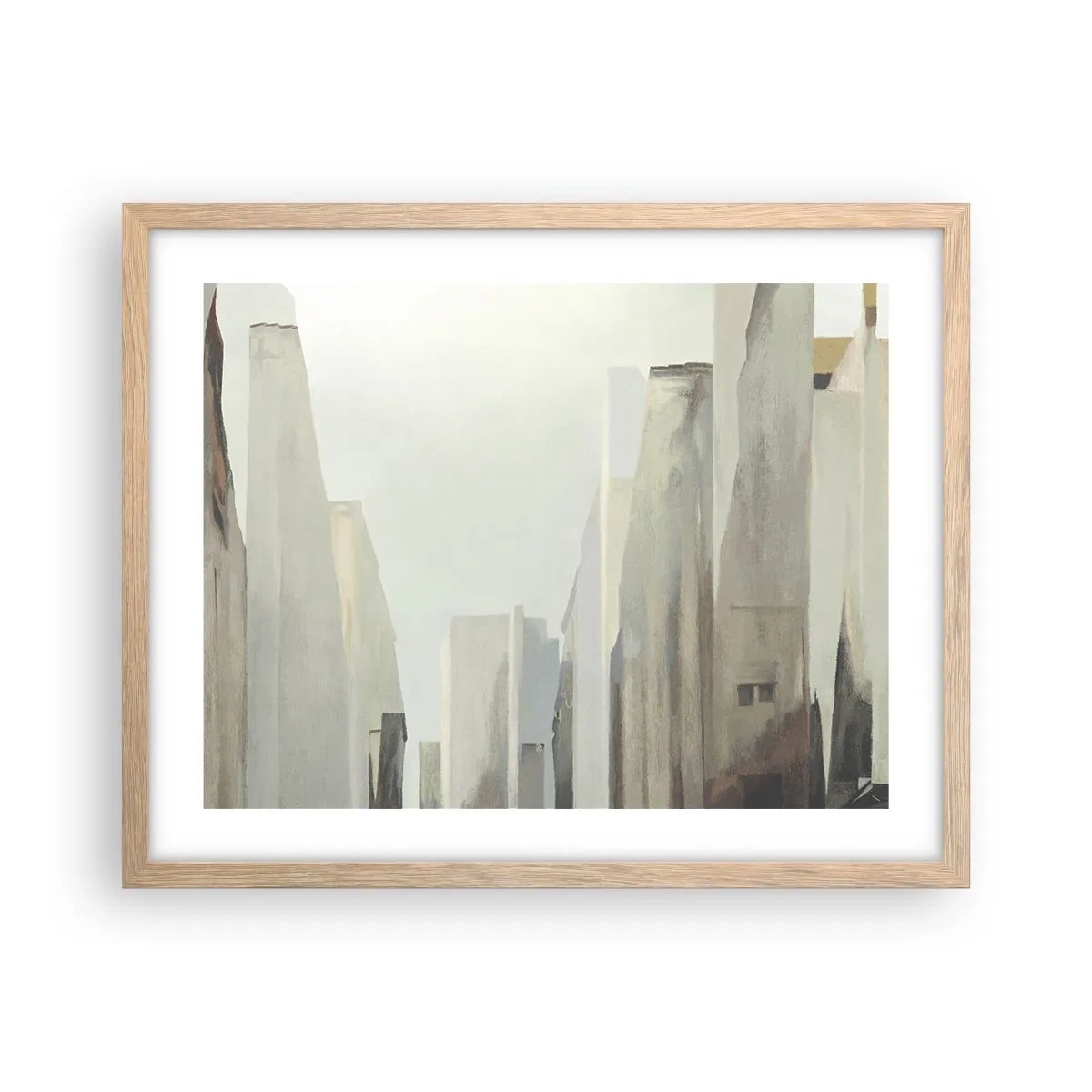 Poster în ramă de stejar deschis - Vis urban - 50x40 cm