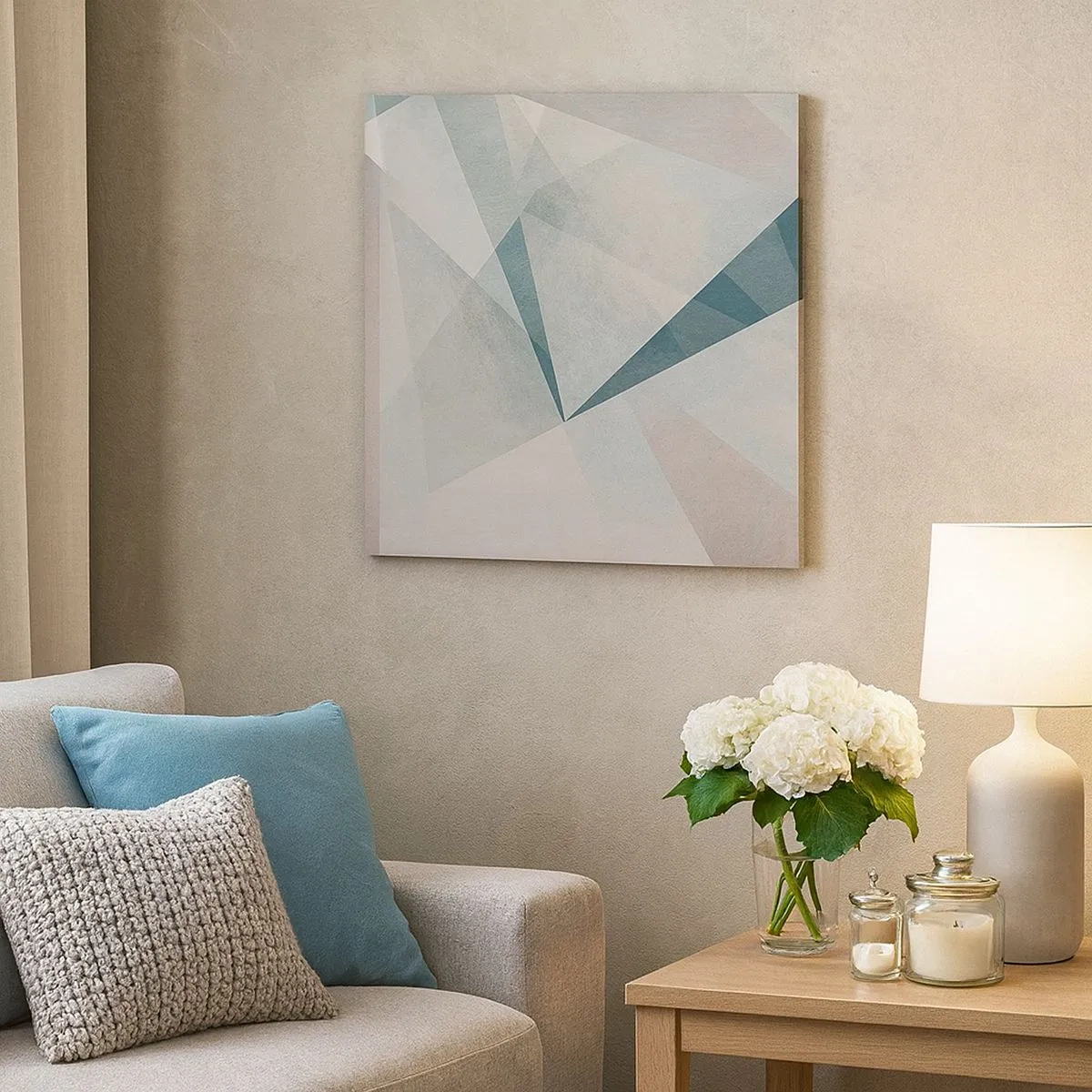 Tablou pe pânză - Calm și totuși dinamic - 30x30 cm