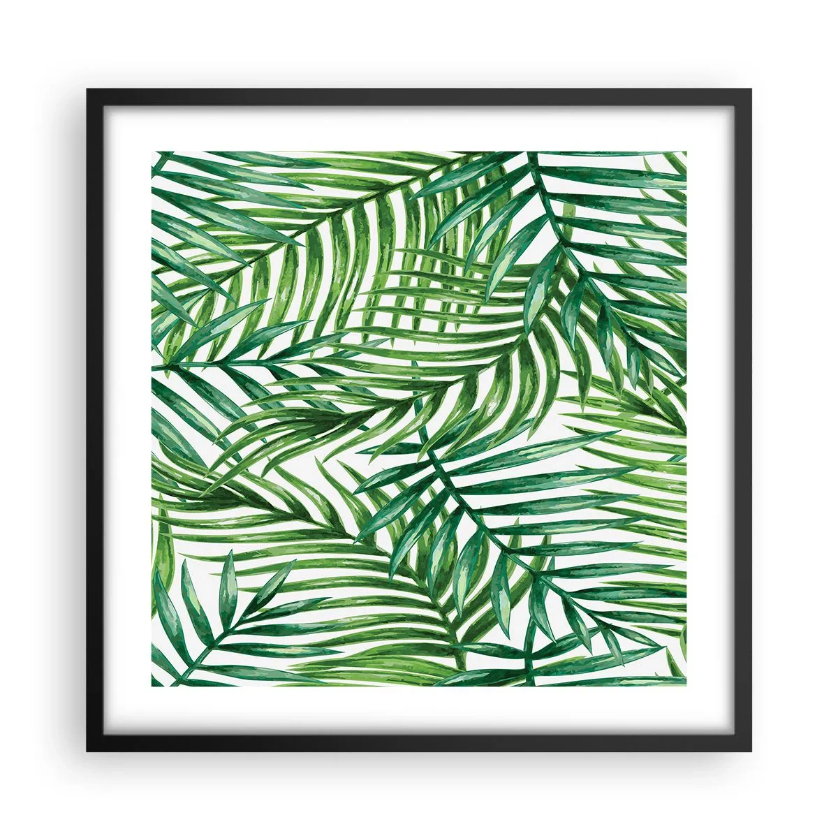 Poster în ramă neagră - Sub bolta verde - 50x50 cm