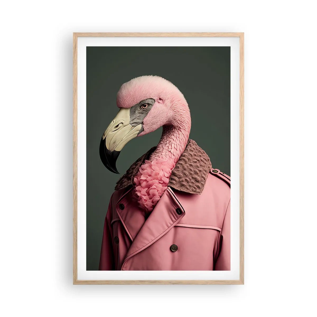 Poster în ramă de stejar deschis - Cu adevărat elegant - 61x91 cm