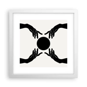 Poster în ramă albă - Semnul secret - 30x30 cm