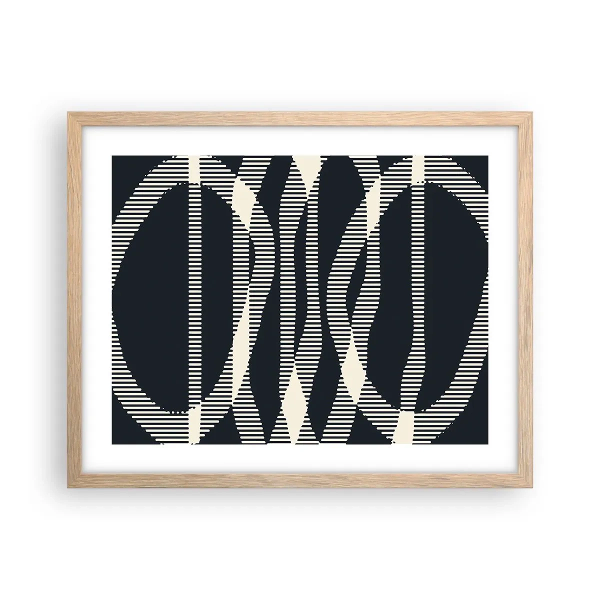 Poster în ramă de stejar deschis - Încercare de străpungere a întunericului - 50x40 cm