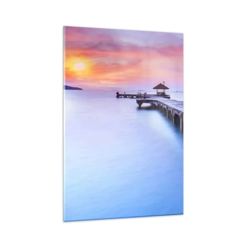Tablou pe sticlă - Mare de liniște până la orizont - 80x120 cm