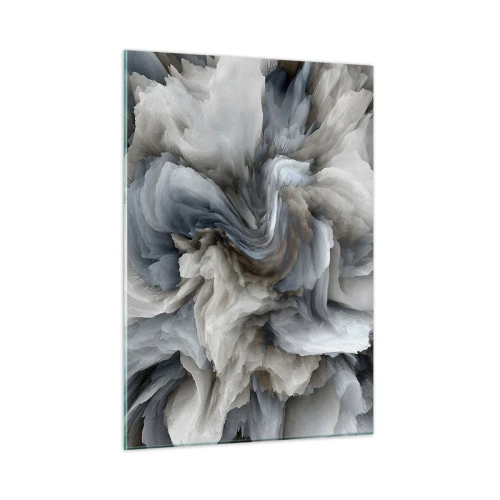 Tablou pe sticlă - Piatră și floare - 50x70 cm