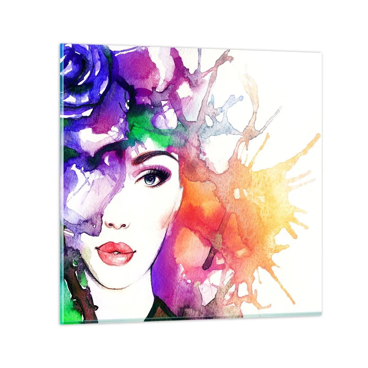 Tablou pe sticlă - Cu capul în nori - 40x40 cm