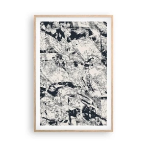 Poster în ramă de stejar deschis - Întrepătrunderea contrariilor - 61x91 cm