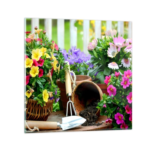 Tablou pe sticlă - Grădina Sofiei - 60x60 cm