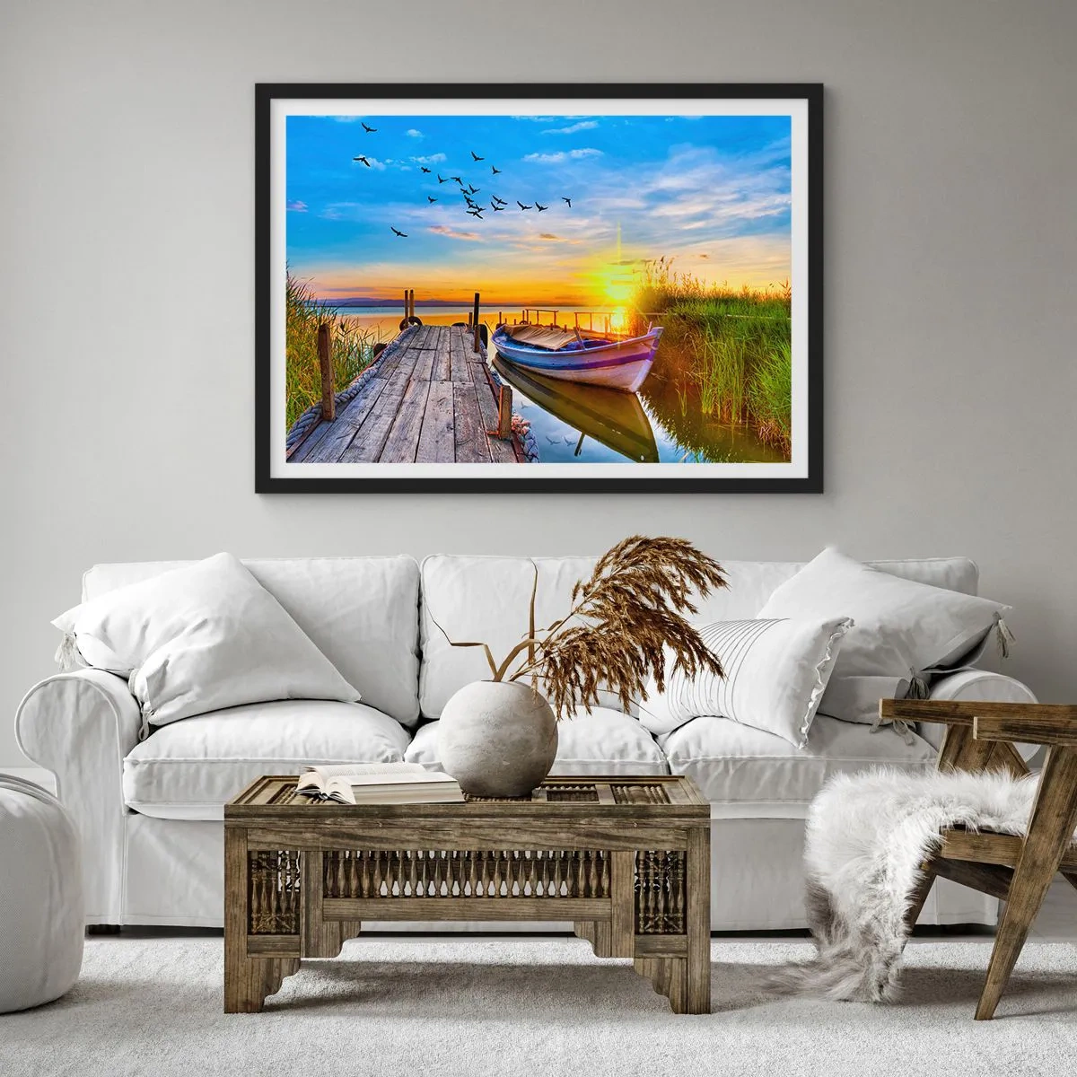 Poster în ramă neagră - La revedere, până mâine - 70x50 cm