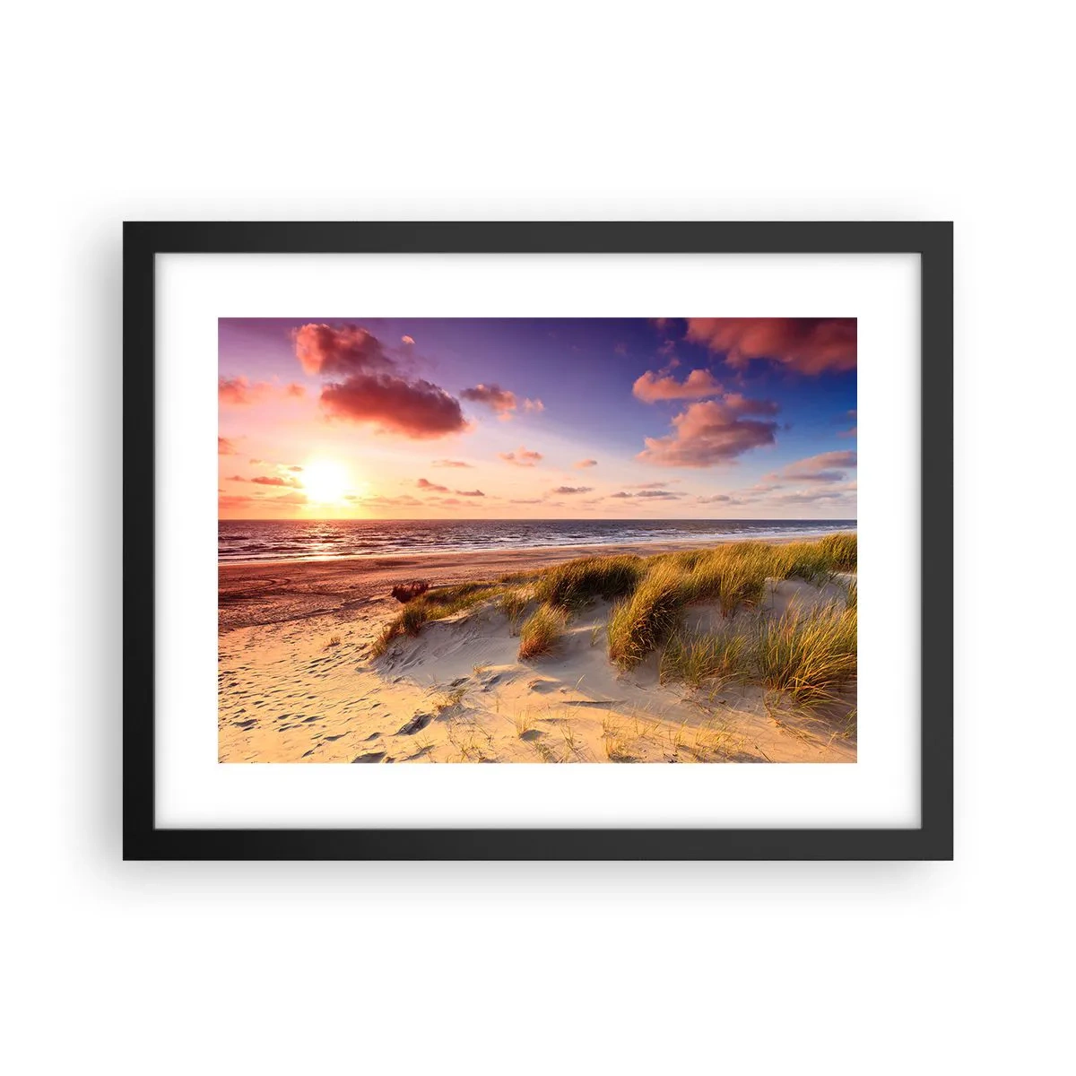 Poster în ramă neagră - Deja aerul de vară miroase - 40x30 cm