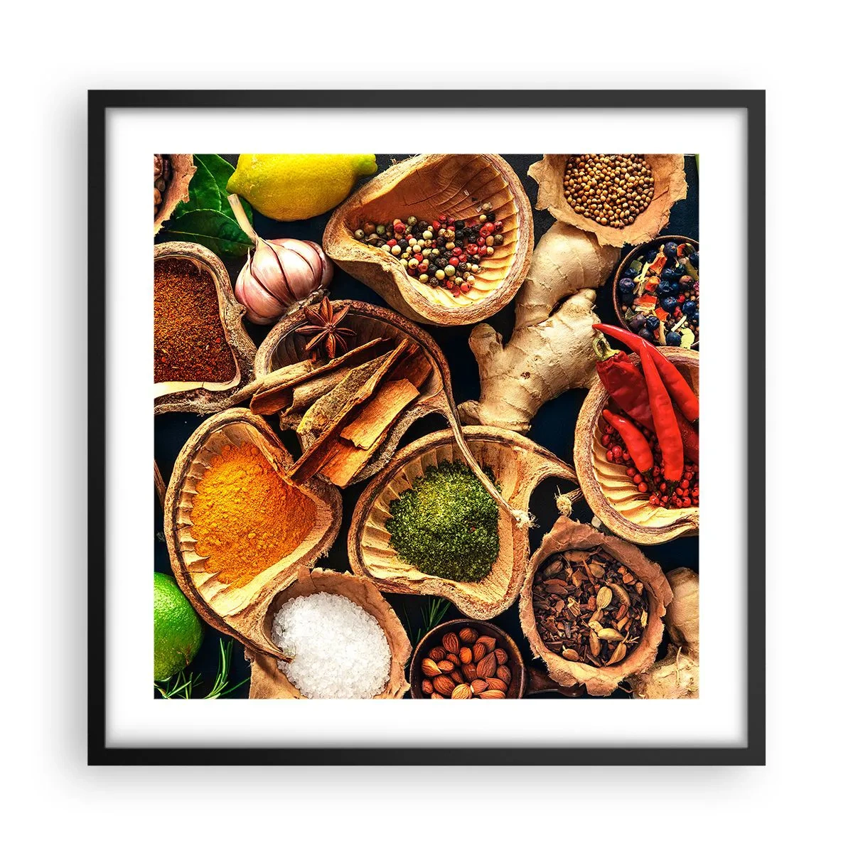 Poster în ramă neagră - Ia ce vrei - 50x50 cm