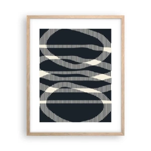 Poster în ramă de stejar deschis - Încercare de străpungere a întunericului - 40x50 cm