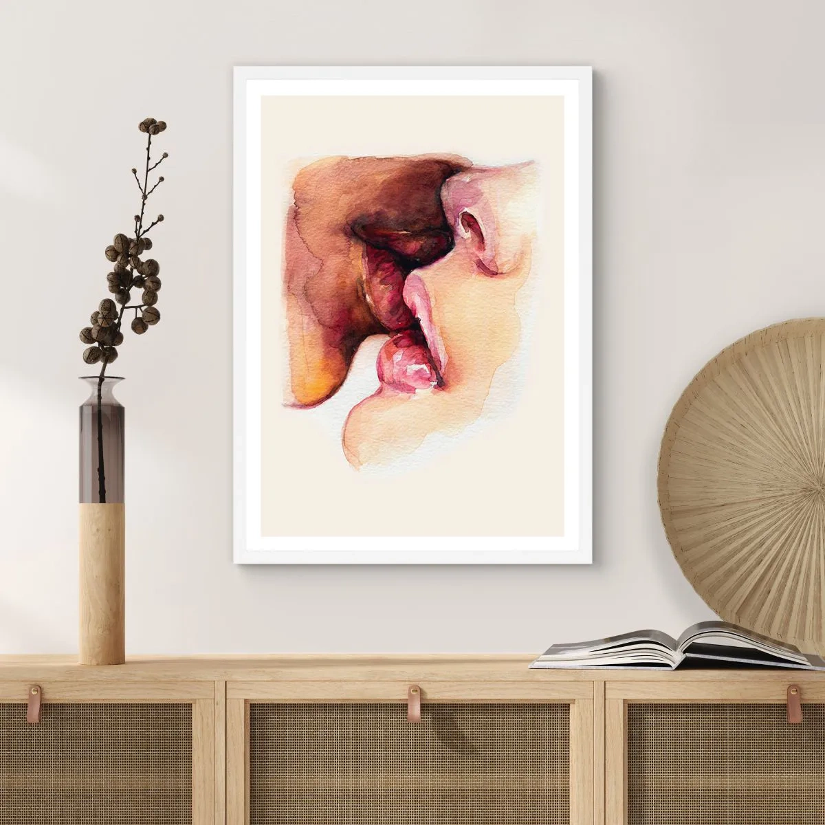 Poster în ramă albă - Ca ziua și noaptea, ca cerul și pământul - 61x91 cm