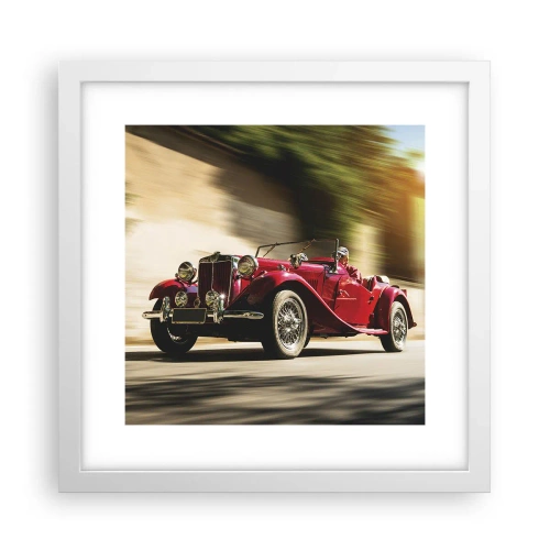 Poster în ramă albă - Mai frumoasă decât Nike din Samothrace - 30x30 cm