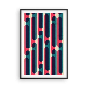 Poster în ramă neagră - Înăuntru și înainte - 61x91 cm